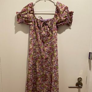 OPT floral midi dress